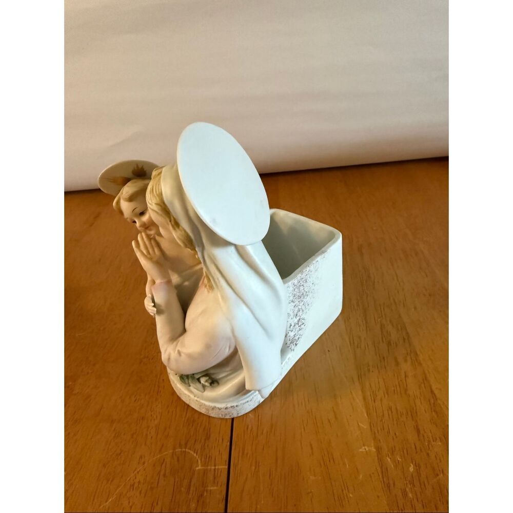 Religious figurine planter/vase Madonna (Mary) holding baby Jesus Sexton China M - Picture 5 of 10